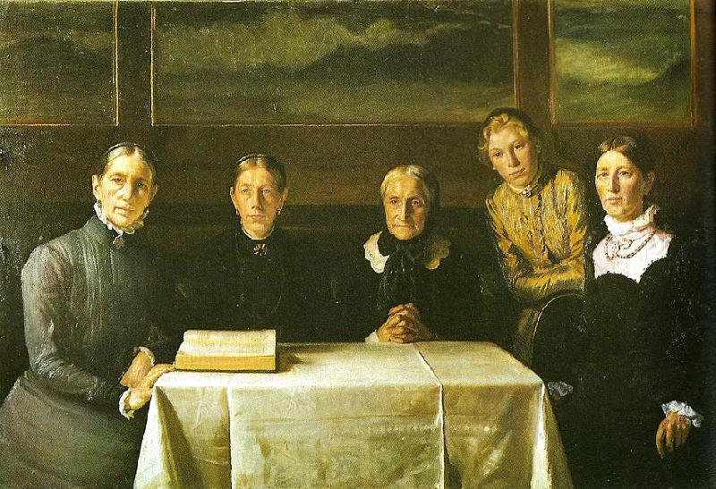 Michael Ancher det brondumske familiebillede Sweden oil painting art